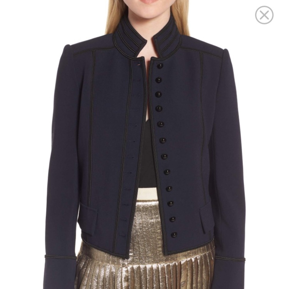 NWT LEWIT Military Detail Jacket